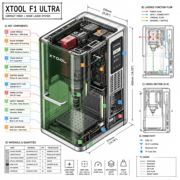 La révolution laser s'invite chez crea'X studio : Découvrez la xTool F1 Ultra !