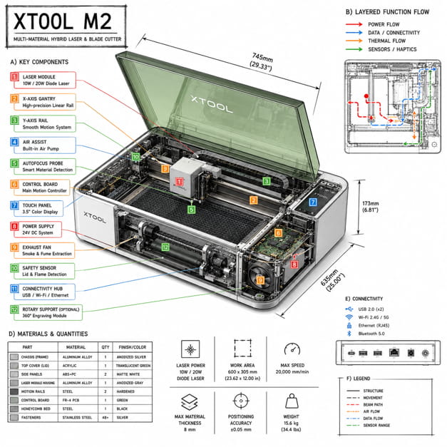 La couleur prend vie chez crea'X studio : Bienvenue à la xTool M2 !